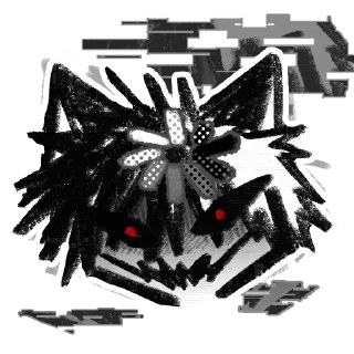 🫥 emoji Cursed Cat Telegram sticker 19 of 24