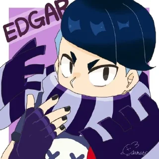 Sticker from Edgar, by: @brawlakknews