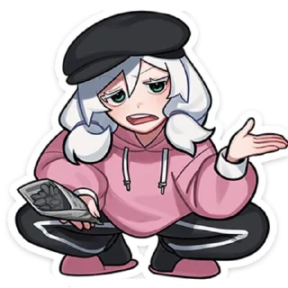 😤 emoji оля без надписей @stickwithouttext Telegram sticker 22 of 48