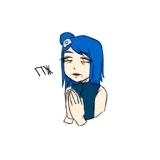 🥺 emoji ChuvaLG — Konan, Naruto Telegram sticker 9 of 9