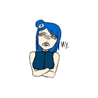 🤢 emoji ChuvaLG — Konan, Naruto Telegram sticker 3 of 9