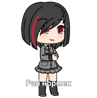 Sticker from Ран гача лифе