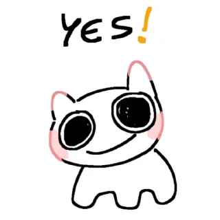 👍 emoji Adhd kitty U 😺 Telegram sticker 1 of 106