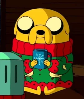 ☕ emoji Jake the Dog Telegram sticker 3 of 69