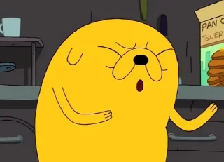 😯 emoji Jake the Dog Telegram sticker 20 of 69