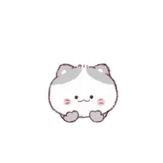 🤍 emoji ᘛ⁠⁐̤⁠ᕐ⁠ᐷ малыши ! → @svalkablin Telegram sticker 17 of 24