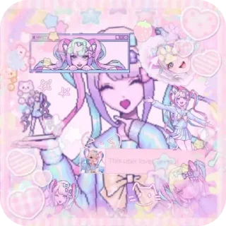 Sticker from Needy Girl Streamer Overdose