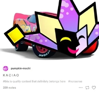 Sticker from Dimentio the charming wizard