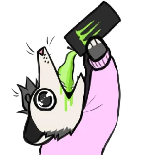 ☕️ emoji ADHD bastard by @KeeSandwich Telegram sticker 15 of 42