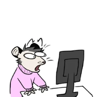 😨 emoji ADHD bastard by @KeeSandwich Telegram sticker 9 of 42