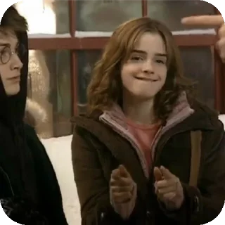 ✋ emoji Hermione Granger - Emma Wotson 💋 Telegram sticker 19 of 100