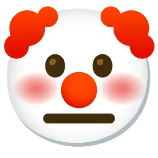 😐 emoji Clown emoji Telegram sticker 19 of 120