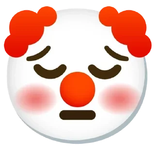 😔 emoji Clown emoji Telegram sticker 21 of 120