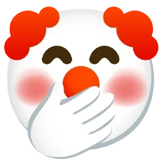 🥱 emoji Clown emoji Telegram sticker 17 of 120