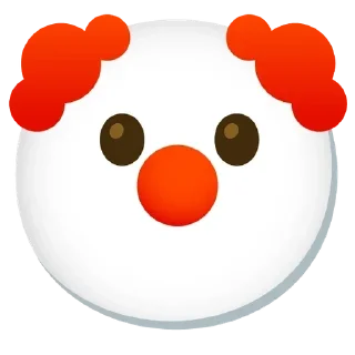 😶 emoji Clown emoji Telegram sticker 18 of 120