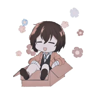 ☺️ emoji Дадзай Осаму @stickerss21 Telegram sticker 8 of 68