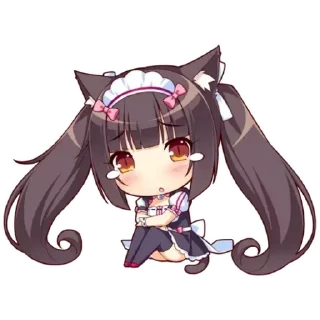 😢 emoji Chocola Stickers Telegram sticker 12 of 31
