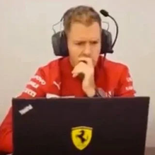 🤨 emoji seb vettel memes Telegram sticker 18 of 51