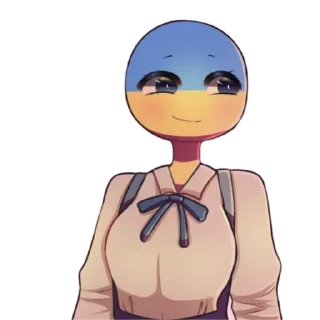 ☺️ emoji Ukraine by @peach_artworld Telegram sticker 19 of 26