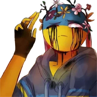 🤕 emoji Ukraine by @peach_artworld Telegram sticker 7 of 26