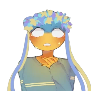 😇 emoji Ukraine by @peach_artworld Telegram sticker 20 of 26