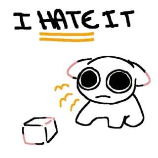 😣 emoji Adhd kitty U 😺 Telegram sticker 8 of 106