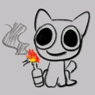 😀 emoji Adhd kitty U 😺 Telegram sticker 14 of 106