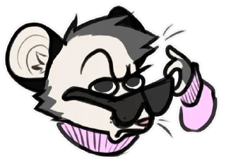 Sticker from ADHD bastard by @KeeSandwich