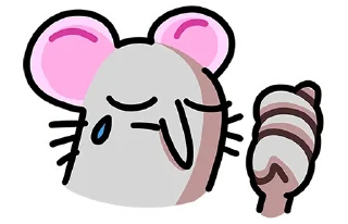 🥲 emoji Крысюк без текста @stickers_vk Telegram sticker 20 of 48