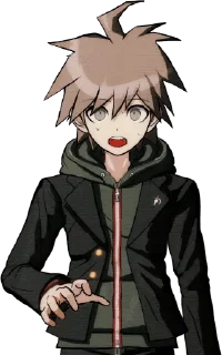 ☀️ emoji Makoto Naegi from @cheblinn Telegram sticker 16 of 85