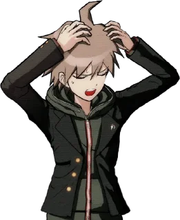 ☀️ emoji Makoto Naegi from @cheblinn Telegram sticker 8 of 85