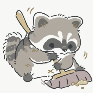 🪣 emoji Енотики Telegram sticker 23 of 32