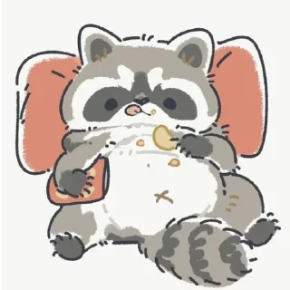 🍿 emoji Енотики Telegram sticker 11 of 32
