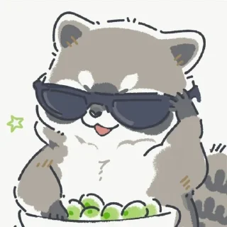 🍇 emoji Енотики Telegram sticker 5 of 32