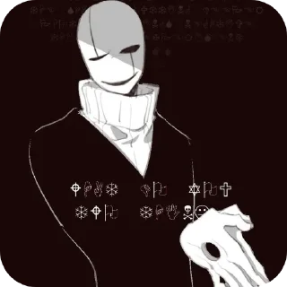 🫴 emoji W.D. Gaster @UndertaleDeltaruneStickersArts Telegram sticker 21 of 38