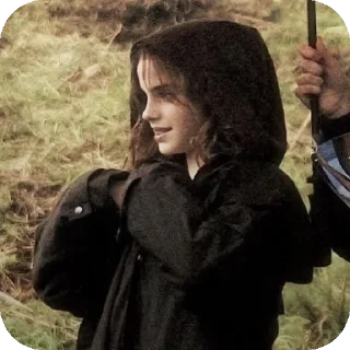 🧥 emoji Hermione Granger - Emma Wotson 💋 Telegram sticker 8 of 100