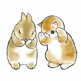 🎀 emoji (⁠◠⁠‿⁠・⁠)⁠—⁠☆ Moju_Sand cats2! Telegram sticker 16 of 23