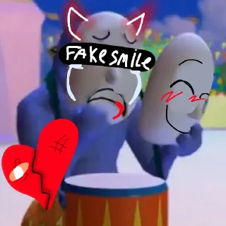 💔 emoji Popee the performer Telegram sticker 22 of 60