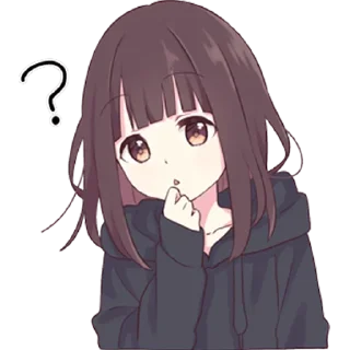 🤔 emoji menhera-chan Telegram sticker 12 of 37