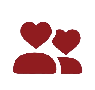 🧑‍🤝‍🧑 emoji red Telegram sticker 19 of 30