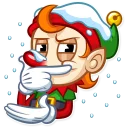 🤔 emoji Christmas Elf Telegram sticker 13 of 30