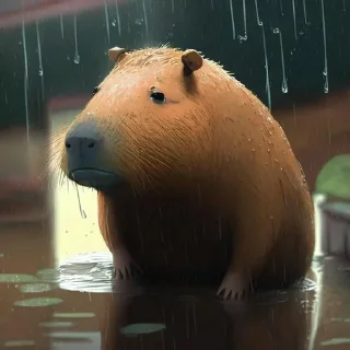 🌟 emoji Капибары • нейросеть Telegram sticker 6 of 25