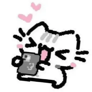 ❤ emoji Mem cat Telegram sticker 15 of 106