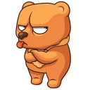 😒 emoji Honey Bear Telegram sticker 14 of 20
