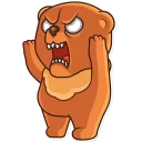 😡 emoji Honey Bear Telegram sticker 12 of 20