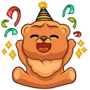🎉 emoji Honey Bear Telegram sticker 16 of 20