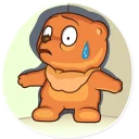 😨 emoji Honey Bear Telegram sticker 13 of 20