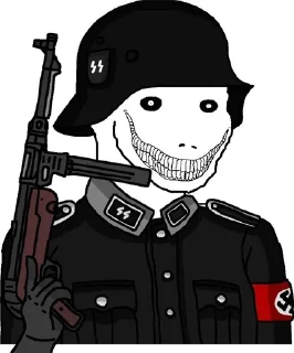Sticker from Right Wojak