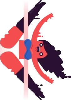 🥳 emoji Girls Dansing @stickersb2b Telegram sticker 17 of 26