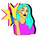 ⚡ emoji NYX COSMETICS GIRLS Telegram sticker 11 of 72
